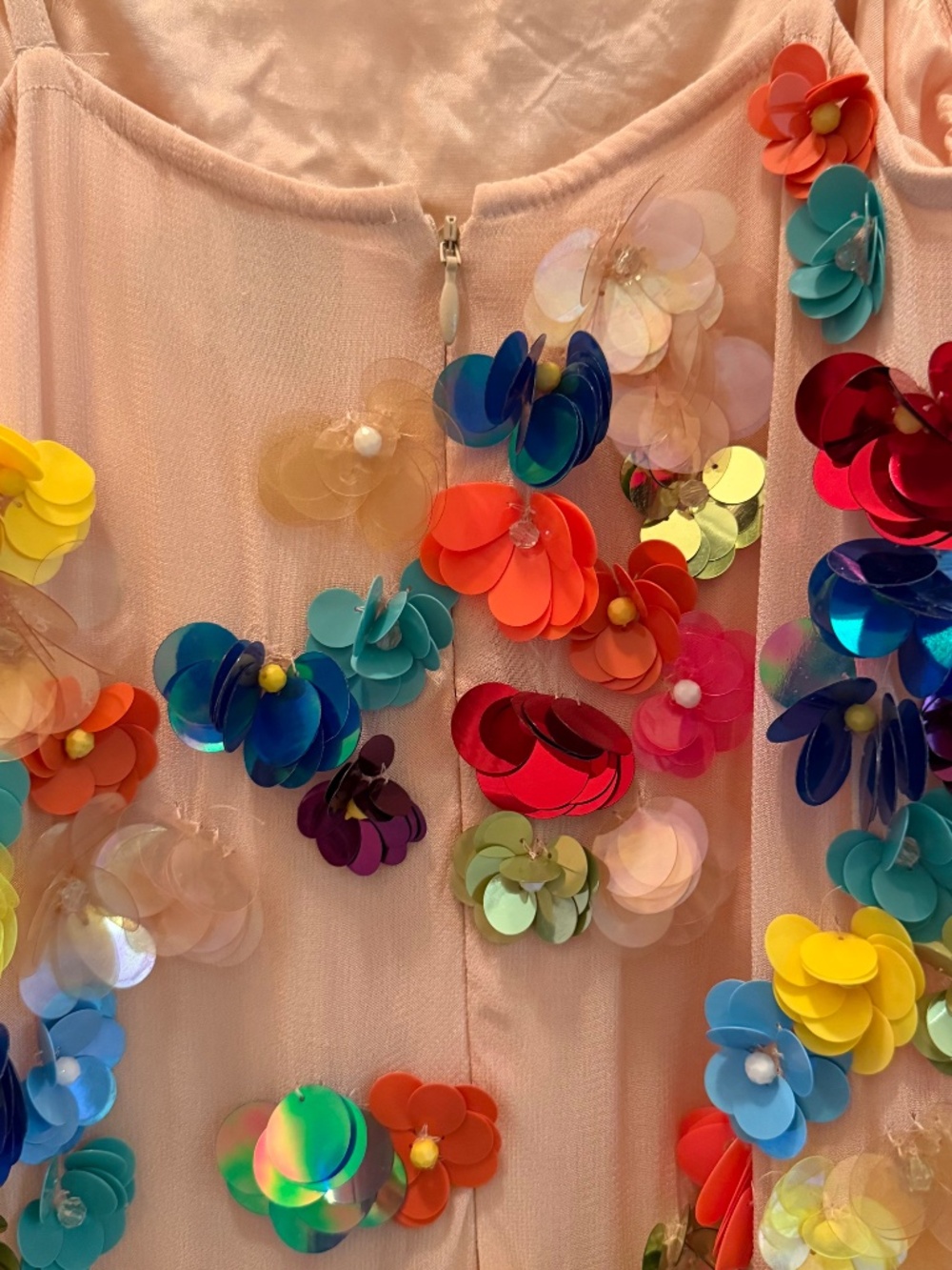 ASOS Multicolored Floral Embellished Mini Dress - Picture 8 of 14